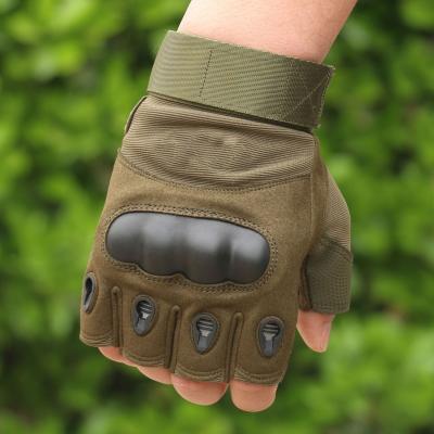 China Hunting High Quality Army Green Camouflage Climbing Gloves Camping Gloves For Sports for sale