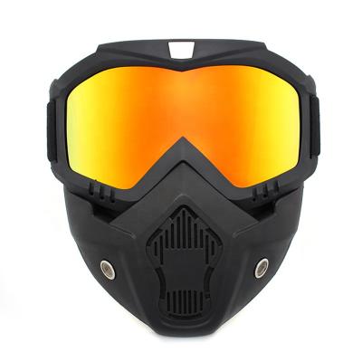 China Retro Road Motocycle Helmet Mask Off-Road Helmet Wind and Sand Motorcycle Gear Tactical Ski Goggles for sale