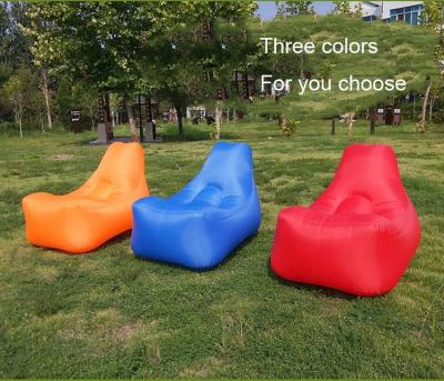 China Water repellent/ultralight/quickly inflate waterproof anti-air leak single layer nylon fabric to increase travel beach park beach bed camping chair air sofa for sale