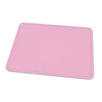 China Luxury Silicone Baking Place Mat Dining Baby Table Food Mat Non-Slip Silicone Rolling Place Mat for sale