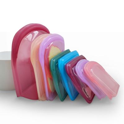 China Collapsible Silicone 4 Breast Milk Storage Collapsible Set Bags Fresh Keep Leakproof Bags for sale