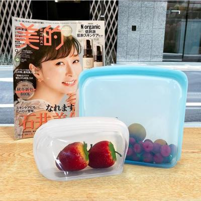 China 4000ML 1300ML 1000ML Safe School Folding Microwavable Dishwasher and Travel Lunch Bag Set Silicone Food Bags for sale