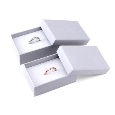 China Recycled Materials Wholesale Logo Ring Earring Necklace Packaging Cardboard Box Personalized Jewelry Box With Jewelry Insert for sale