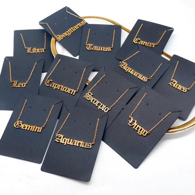 China Yilucai Recyclable Custom Printed Custom Wandering Necklace Display Cards Private Label Jewelry Cards Display for sale