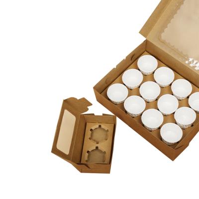 China New Design Recyclable 4 And 8pcs Macarons Gift Box For Cake Or Sweet Foods Packaging for sale