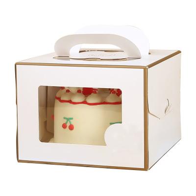 China Recyclable Disposable Kraft Paper Cardboard Cakebox Birthday Cake Box Large for sale