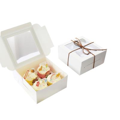 China Recycled Disposable Paper Cardboard Large Materials Christmas Candy Box Birthday Cake Gift Box Packaging Cakebox for sale