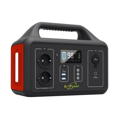 China Type C 600W 461Wh Black / Red Portable Power Station For Camping Use for sale