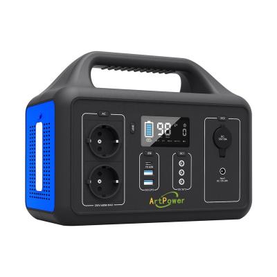 China Type C 600W 461Wh Black / Blue Portable Power Station For Camping Use for sale