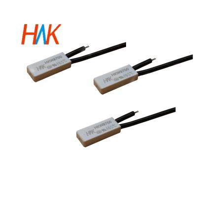 China HKW9700F normally closed bimetal thermal switch temperature thermostat protector copper thermal bimetal sensor switch for motor for sale