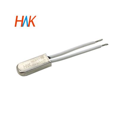 China Plastic+metal shell HKW9700 250V 5A 45-160C bimetal switch thermal protector for motor tool water pump heater machine for sale