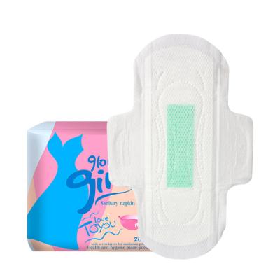 China High Absorbency Control Smell Super Anion Scented Sanitary Napkins Anion Sanitary Pads for sale