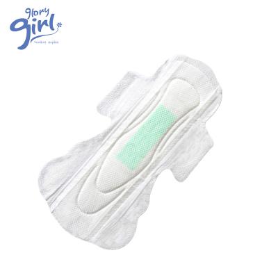 China Breathable Pure Active Negative Oxygen Ion Menstrual Pad Cotton Sanitary Napkin Menstrual Protection Private Label for sale