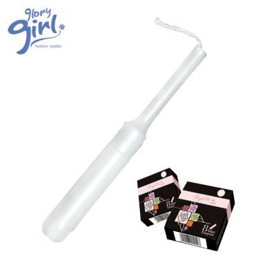 China 100% Sterile Cotton Vaginal Long Organic Vaginal Detox Tampon Applicator for sale