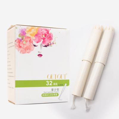 China Organic/Squishy/Pure Cotton Leak Proof Cardboard Applicator Light Tampons For Ladies Menstruation for sale