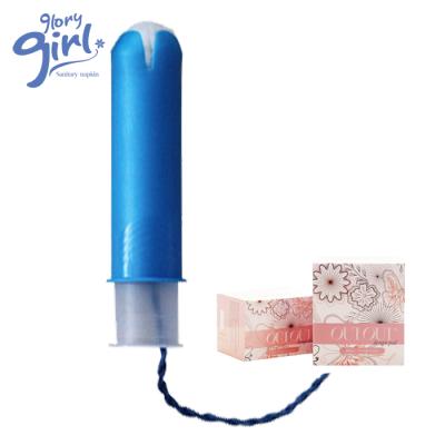 China wholesale private label 100% organic cotton applicator lady tampons for sale