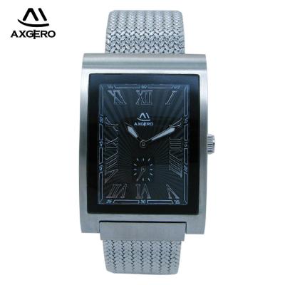 China Square Chronograph Fashion Brand Stainless Steel Band Watches For Men for sale