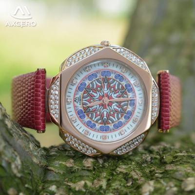 China Water Resistant Fashion Luxury Brand Your Own Diamond Quartz Stone Ladies Watch for sale