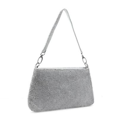 China European and American shine 2023 Amazon express handbag Rhine-diamond daily fashion collocation ladies feast full of diamond dinner handbag for sale