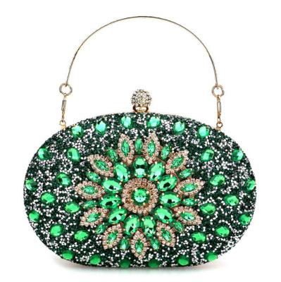 China Diamond Clutch Bag Exquisite Handmade Embroidered Evening Dinner Bags Luxury Daily Collocation Handbags For Women for sale