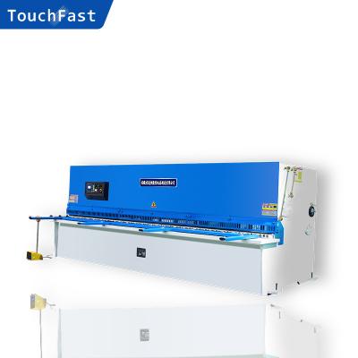 China Strip cutting Touchfast stainless steel machine qc11y qc12y 6x3200 electric shear machine 1320 steel plate shear machine electric shear for sale