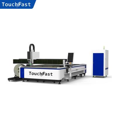 China SERVOMOTOR Touchfast Industry Slit Plate and Tube Fiber Laser Cutting Machine Metal Sheet and Tube Integrated Laser Cutter Equipment for sale