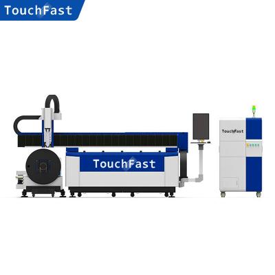 China SERVO MOTOR Touchfast Most Popular Plate And Tube Integrated Laser Cutting Machine 1000W 2000W Metal Sheet Laser Cutter for sale