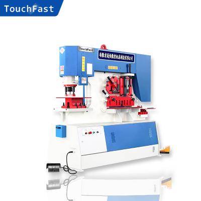 China Metal Sheet Stamping Touchfast Hydraulic Iron Locksmith Q35Y-16 Hydraulic Iron Worker / Locksmith Machine Punch and Shear Machine for sale