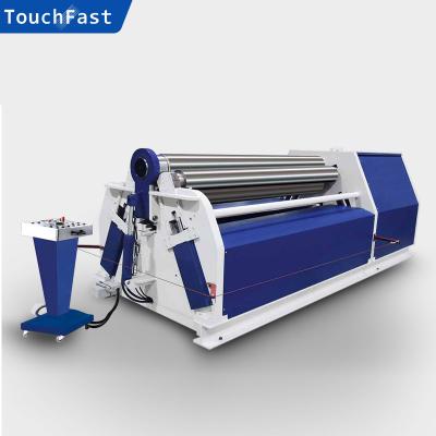 China Steel Plate Rolling Touchfast Steel Plate Rolling Machine 4 CNC/NC Roll Bending Machine Price for sale