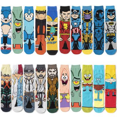 China Wholesale Custom Breathable Full Cotton Mens Colorful Funny Happy Socks for sale