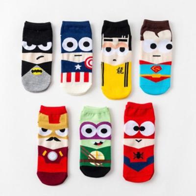 China Men's Cotton Summer Spring Creativity Fashion Funny Ankle Socks Cartoon Breathable Animation Socks Wholesale for sale