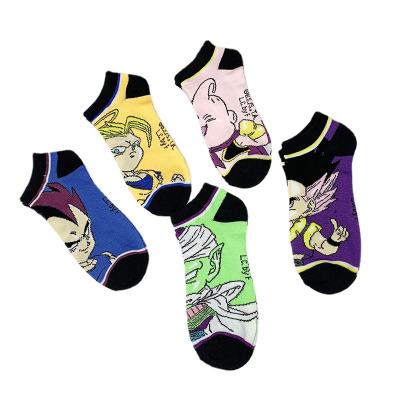 China Breathable Happy Funny Men Cotton Ankle Boots Colorful Cartoon Character Casual Fashion Spring/Summer Ankle Socks Wholesale for sale