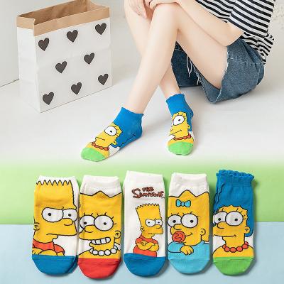 China New Cute Spring Summer Wholesale Cartoon Cotton Cute Socks Fashion Ankle Women's Socks for sale