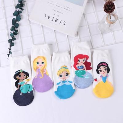 China Spring Summer Fashion Mermaid Princess Cotton Socks Ladies Cute Fashion Ankle Socks Wholesale for sale