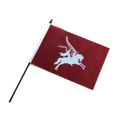 China Portable Cheap Custom Printed Mini Hand Held Flag , Hand Waving Flag for sale