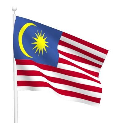 China Hanging Polyester National Flag Malaysia Flag For National Day for sale