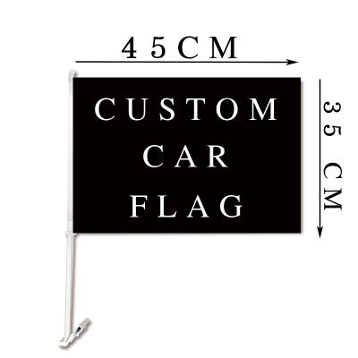 China Huiyi Car Flag Country Advertising Cover Waterproof Custom Printed Car Hood Flag for sale