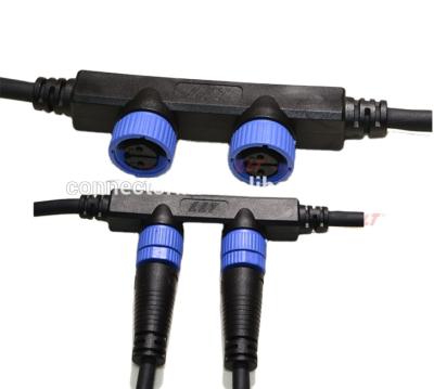 China Mount With Cable LLT M15 3 Distributor Street Light Connector 2 4 Pin Wire Waterproof IP67 for sale