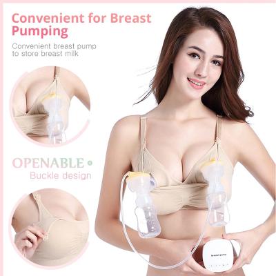 China Antibacterial Maternity Bras Wireless Nursing Bra Panties Set Pregnancy Clothes Prevent Sagging Breastfeeding Women's Breathable Bra|Maternity for sale