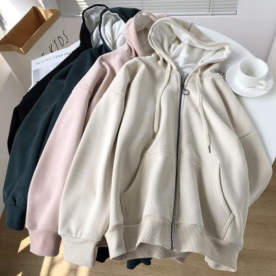 China Anti-Wrinkle Plain Cotton Free Shipping Women's Gym 100% Silk Striped Hoodie With Zipper To Print Blank Hoodies for sale