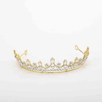 China Wholesale Bridal Rhinestones Inlaid Rhinestone Crown Tiaras Crowns Bridal Hair Accessories Wedding Hair Jewelry for sale