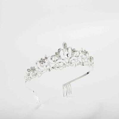 China Designer Inlaid Crown 2021 Rhinestone New Luxury Wholesale Crystal Bride Princess Crown Tiaras For Wedding Birthday Party for sale