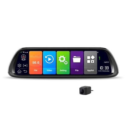 China Bluetooth 10 Inch Full Screen Mirror Car Camera Recorder Car Dash Cam Android 4G for sale