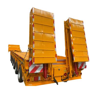 China CIMC Heavy 6 Axle Low Bed Semi-Trailer Steel Material Truck Trailers with Performance for sale