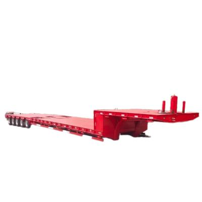 China CIMC Heavy Duty Semi-Trailer Lowboy con capacidad de carga 30T 100T 3 Ejes 4 Ejes en venta