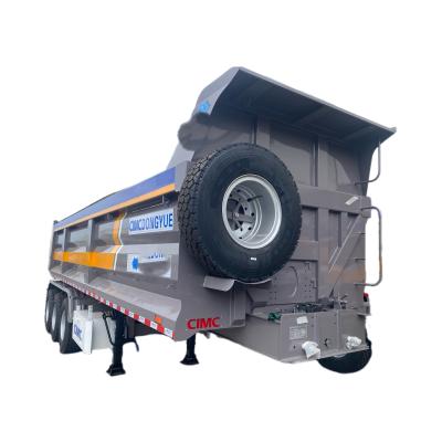 China Truck Trailer Maximum laadvermogen 30000 kg Geschikt voor 3-assige 4-assige half-trailer dumptruck Te koop