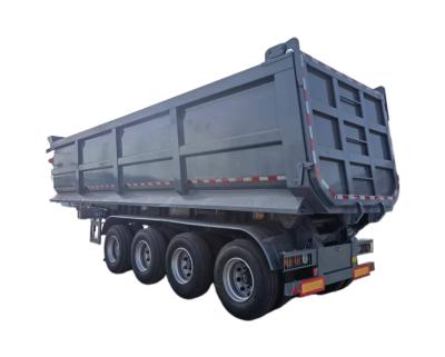 China CIMC's nieuwste ontwerp 4-assige 60/80 ton dump half-trailer met maximaal laadvermogen 30000 kg Te koop