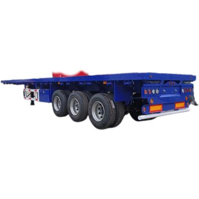 China Customização CIMC Truck 3-Axle Flatbed Semi-Trailer com carga útil máxima 20001-25000 kg à venda