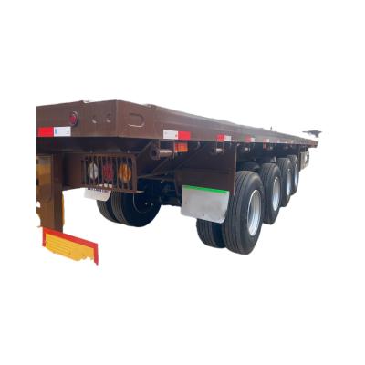 China s 4-Axle Flatbed Semi-Trailer Max Payload 20001-25000 kg and CIMC Standard Leg Support for sale