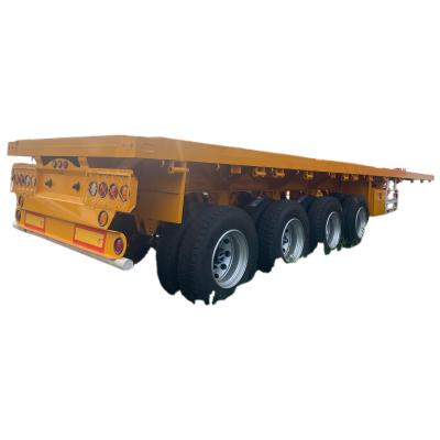 China Container Trailer Heavy-Duty 4-Axle 100t with Electrophoresis and KTL Powder Coating for sale